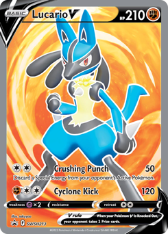 Lucario V #SWSH213 Lucario V - SWSH Black Star Promos - #SWSH213 - Pokemon TCG card