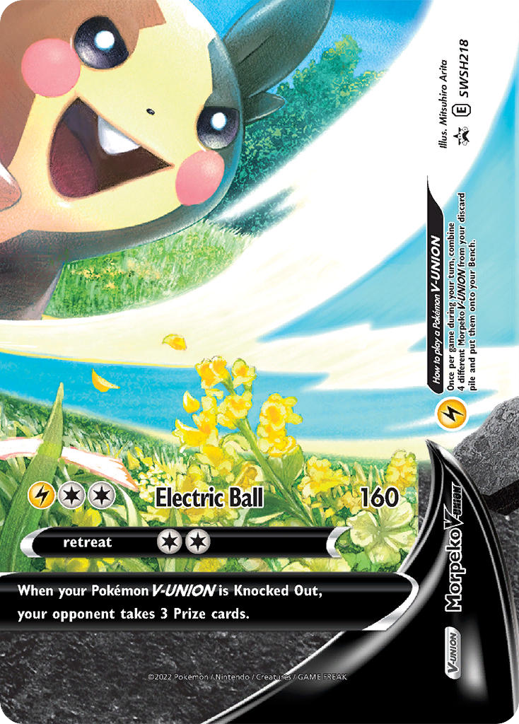 Morpeko V-UNION - SWSH Black Star Promos - #SWSH218 - Pokemon TCG card