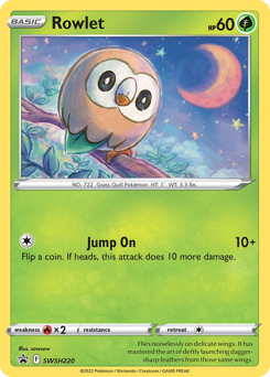 Rowlet #SWSH220 Rowlet - SWSH Black Star Promos - #SWSH220 - Pokemon TCG card