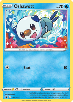 Oshawott - SWSH Black Star Promos - #SWSH222 - Pokemon TCG card