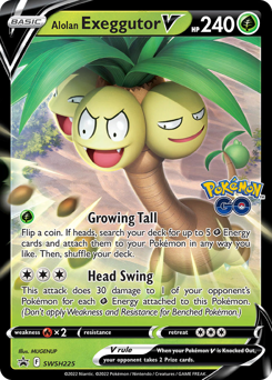 Alolan Exeggutor V #SWSH225 Alolan Exeggutor V - SWSH Black Star Promos - #SWSH225 - Pokemon TCG card