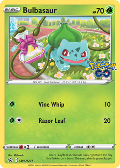 Bulbasaur #SWSH231 Bulbasaur - SWSH Black Star Promos - #SWSH231 - Pokemon TCG card