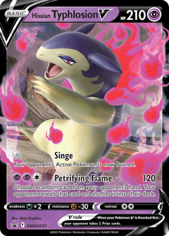 Hisuian Typhlosion V #SWSH237 Hisuian Typhlosion V - SWSH Black Star Promos - #SWSH237 - Pokemon TCG card