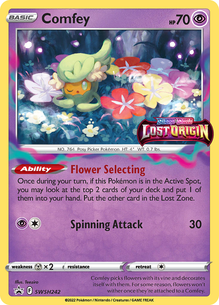 Comfey - SWSH Black Star Promos - #SWSH242 - Pokemon TCG card