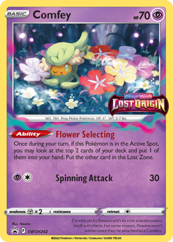 Comfey #SWSH242 Comfey - SWSH Black Star Promos - #SWSH242 - Pokemon TCG card