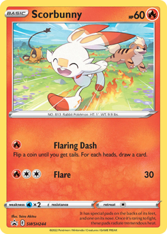 Scorbunny #SWSH244 Scorbunny - SWSH Black Star Promos - #SWSH244 - Pokemon TCG card
