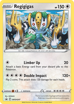 Regigigas #SWSH247 Regigigas - SWSH Black Star Promos - #SWSH247 - Pokemon TCG card