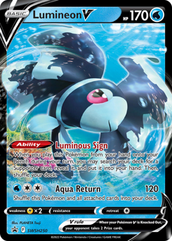 Lumineon V #SWSH250 Lumineon V - SWSH Black Star Promos - #SWSH250 - Pokemon TCG card