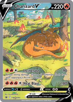 Charizard V #SWSH260 Charizard V - SWSH Black Star Promos - #SWSH260 - Pokemon TCG card