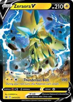 Zeraora V #SWSH263 Zeraora V - SWSH Black Star Promos - #SWSH263 - Pokemon TCG card