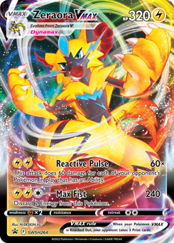 Zeraora VMAX #SWSH264 Zeraora VMAX - SWSH Black Star Promos - #SWSH264 - Pokemon TCG card