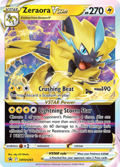 Zeraora VSTAR #SWSH265 Zeraora VSTAR - SWSH Black Star Promos - #SWSH265 - Pokemon TCG card