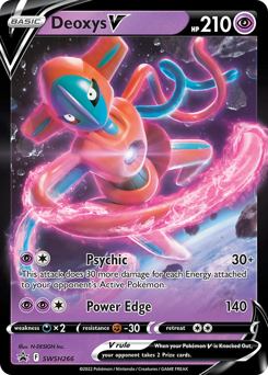 Deoxys V #SWSH266 Deoxys V - SWSH Black Star Promos - #SWSH266 - Pokemon TCG card