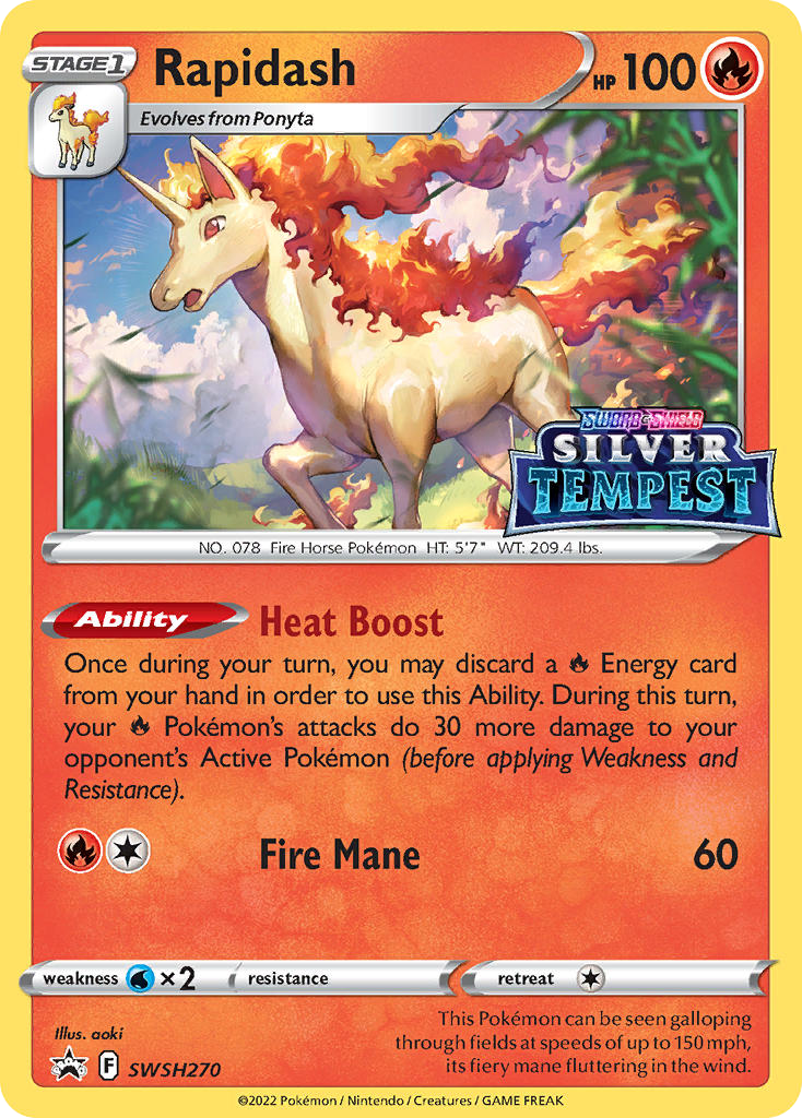 Rapidash - SWSH Black Star Promos - #SWSH270 - Pokemon TCG card