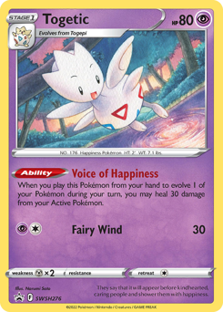 Togetic #SWSH276 Togetic - SWSH Black Star Promos - #SWSH276 - Pokemon TCG card