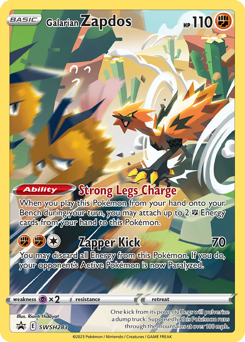 Galarian Zapdos #SWSH283 Galarian Zapdos - SWSH Black Star Promos - #SWSH283 - Pokemon TCG card