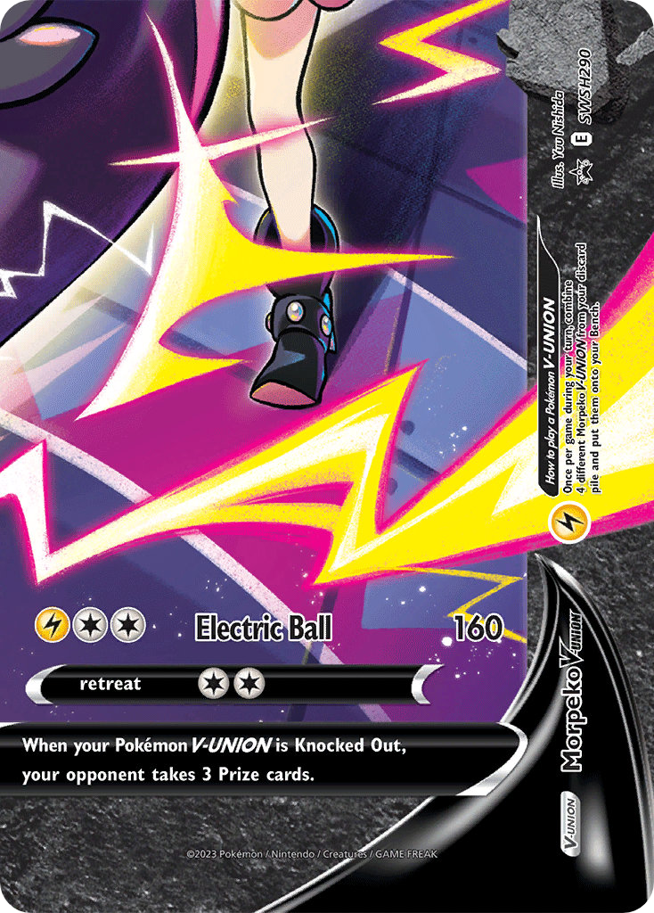 Morpeko V-UNION - SWSH Black Star Promos - #SWSH290 - Pokemon TCG card