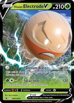 Hisuian Electrode V #SWSH294 Hisuian Electrode V - SWSH Black Star Promos - #SWSH294 - Pokemon TCG card