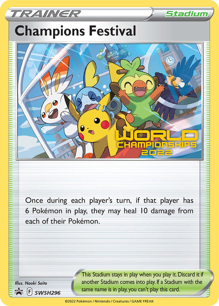 Champions Festival - SWSH Black Star Promos - #SWSH296 - Pokemon TCG card