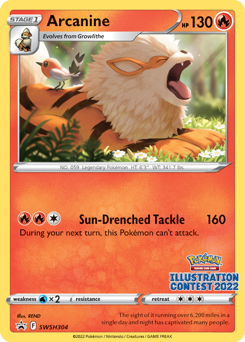 Arcanine #SWSH304 Arcanine - SWSH Black Star Promos - #SWSH304 - Pokemon TCG card