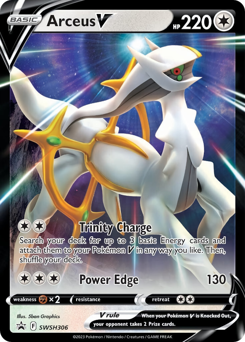 Arceus V - SWSH Black Star Promos - #SWSH306 - Pokemon TCG card