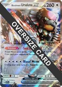 Bloodmoon Ursaluna ex - 177 #141 Bloodmoon Ursaluna ex - 177 - Jumbo Cards - #141 - Pokemon TCG card