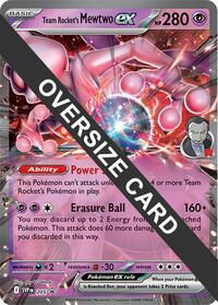 Team Rocket's Mewtwo ex #205 Team Rocket's Mewtwo ex - Jumbo Cards - #205 - Pokemon TCG card
