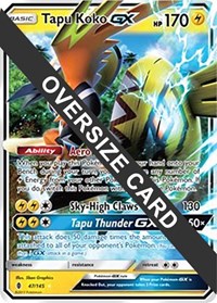 Tapu Koko GX - 47/145 #047 Tapu Koko GX - 47/145 - Jumbo Cards - #047 - Pokemon TCG card