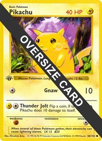 Pikachu - 58/102 #058 Pikachu - 58/102 - Jumbo Cards - #058 - Pokemon TCG card