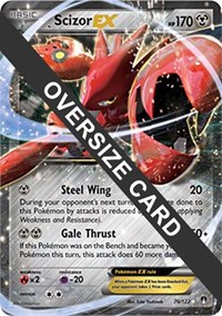 Scizor EX - 76/122 - Jumbo Cards - #076 - Pokemon TCG card