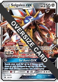 Solgaleo GX - 89/149 #089 Solgaleo GX - 89/149 - Jumbo Cards - #089 - Pokemon TCG card