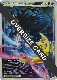 Darkrai & Cresselia Legend - 99/102 & 100/102 (Single Oversized Promo) - Jumbo Cards - #099 - Pokemon TCG card