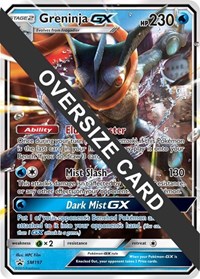 Greninja GX - SM197 (SM Black Star Promo) #SM197 Greninja GX - SM197 (SM Black Star Promo) - Jumbo Cards - #SM197 - Pokemon TCG card
