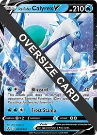 Ice Rider Calyrex V - Jumbo Cards - #SWSH130 - Pokemon TCG card