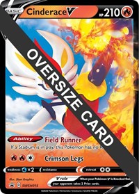 Cinderace V #SWSH015 Cinderace V - Jumbo Cards - #SWSH015 - Pokemon TCG card