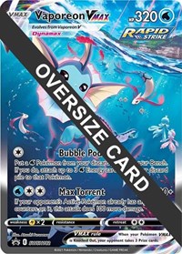 Vaporeon VMAX #SWSH182 Vaporeon VMAX - Jumbo Cards - #SWSH182 - Pokemon TCG card