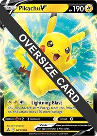 Pikachu V #SWSH198 Pikachu V - Jumbo Cards - #SWSH198 - Pokemon TCG card