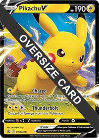 Pikachu V #SWSH061 Pikachu V - Jumbo Cards - #SWSH061 - Pokemon TCG card
