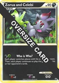 Zorua and Celebi (Black and White Tour Promo) - Jumbo Cards - #211494 - Pokemon TCG card