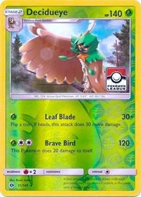 Decidueye - 11/149 (Pokemon League) - League & Championship Cards - #011 - Pokemon TCG card