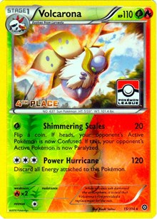 Volcarona - 15/114 (Pokemon League) [4th Place] - League & Championship Cards - #015 - Pokemon TCG card