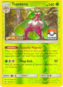 Tsareena - 20/149 (League Challenge) [3rd Place] - League & Championship Cards - #020 - Pokemon TCG card