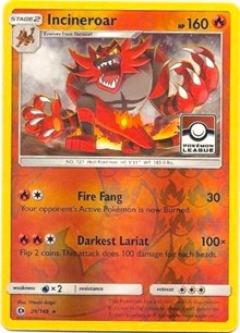 Incineroar - 26/149 (Pokemon League) #026 Incineroar - 26/149 (Pokemon League) - League & Championship Cards - #026 - Pokemon TCG card