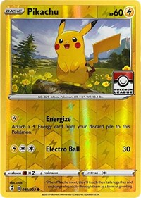 Pikachu - 049/203 (Pokemon League) #049 Pikachu - 049/203 (Pokemon League) - League & Championship Cards - #049 - Pokemon TCG card