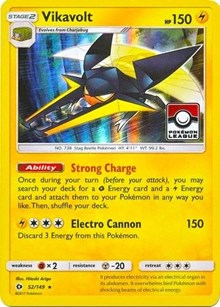 Vikavolt - 52/149 (Pokemon League) - League & Championship Cards - #052 - Pokemon TCG card