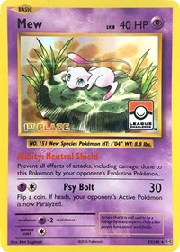 Mew - 53/108 (League Challenge) [1st Place] - League & Championship Cards - #053 - Pokemon TCG card