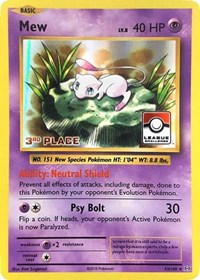 Mew - 53/108 (League Challenge) [3rd Place] - League & Championship Cards - #053 - Pokemon TCG card