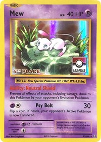 Mew - 53/108 (League Challenge) [4th Place] - League & Championship Cards - #053 - Pokemon TCG card