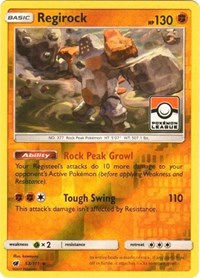 Regirock - 53/111 (Pokemon League) - League & Championship Cards - #053 - Pokemon TCG card