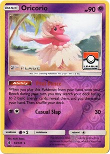 Oricorio - 55/145 (League Challenge) [2nd Place] - League & Championship Cards - #055 - Pokemon TCG card
